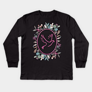 Dove of Peace Kids Long Sleeve T-Shirt